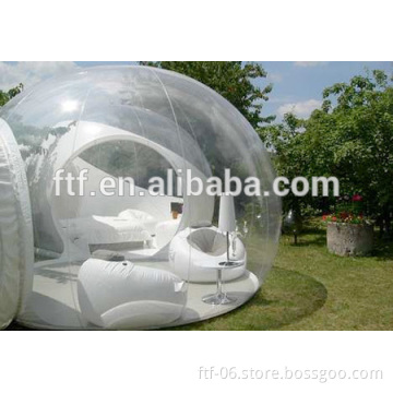 2016 custom hot sale high quality giant outdoor inflatable dome lawn clear tent